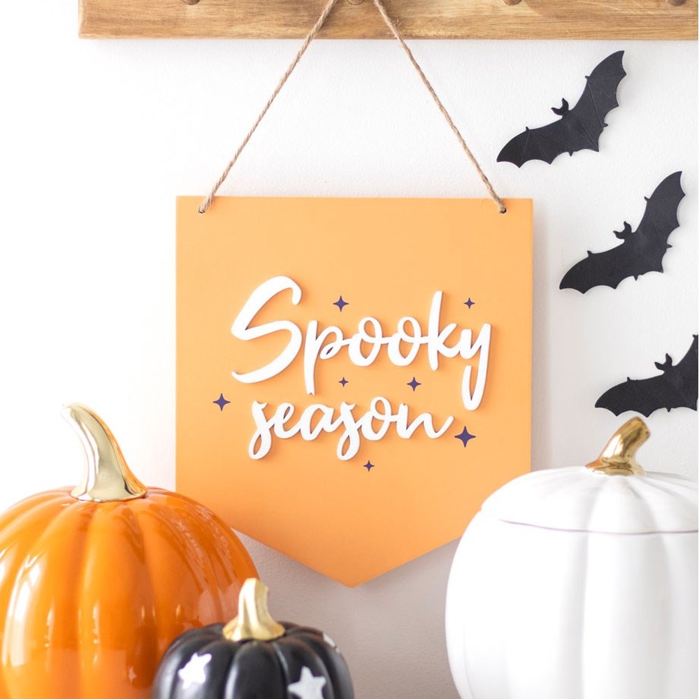 Something Different - Orange Spooky Season Decoratief bord - Oranje